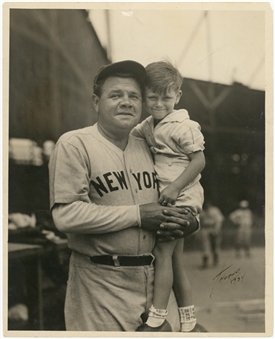Circa 1934 Babe Ruth Original Thorne Studio Photograph (PSA/DNA Type I)